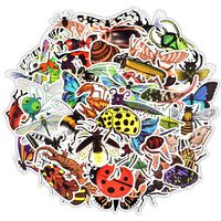 Insect Stickers, 50 Pcs Waterproof Vinyl Stickers for Laptop Car Bike Luggage Helmet Water Bottle