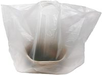 Reli. Take Out Bags (500 Count Bulk) White Carry Out Shopping Bag, Die Cut Handle, Square Bottom, Reusable - Food Service, Restaurant Bags, Catering, Delivery, to Go Bags - (20"L x 9.5"W x 12"H)
