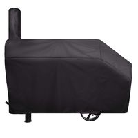 i COVER Charcoal Pellet Grill Smoker Cover-Heavy Duty Water Proof Patio Outdoor Canvas Offset Smoker Cover,Sized for Dyna-Glo Charcoal Grill Models DGSS675CB, DGSS675CB-D, Brinkmann Charbroil