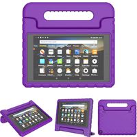 TIRIN All-New Fire HD 8 2018/2017 Case - Light Weight Shock Proof Handle Kid-Proof Cover Kids Case for All-New Fire HD 8 Tablet (7th and 8th Generation Tablet, 2017 and 2018 Release), Purple