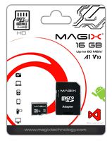 Micro SD Card MAGIX HD Series Class10 V10 + SD Adapter UP to 80MB/s (16 GB)
