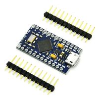 Gikfun Pro Micro ATmega32U4 5V/16MHz Bootloadered IDE V1.0.3 Module Board Leonardo Development Microcontroller Compatible for Arduino Serial Connection with Pin Header EK1564