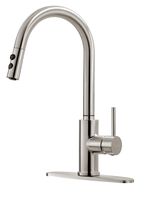 Kitchen Faucet, Kitchen Sink Faucet, Sink Faucet, Pull-down Kitchen Faucets, Bar Kitchen Faucet, Brushed Nickel, Stainless Steel, RULIA RB1018