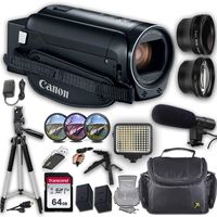 Canon VIXIA HF R82 Camcorder + Professional Video Accessory Bundle