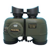 Mentch 7x50 HD Waterproof Military Marine Binoculars w/Internal Rangefinder & Compass for Water Sports,Hunting,Bird Watching,Boating and More(Army Green) ...