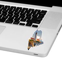 Maine Love Laptop Trackpad Sticker 2.5" Wide x 4" Tall
