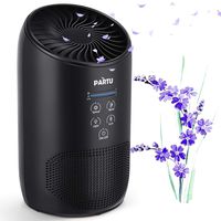 PARTU HEPA Air Purifier - Smoke Air Purifiers for Home with Fragrance Sponge - 100% Ozone Free, Lock Set, Eliminates Smoke, Dust, Pollen, Pet Dander, (Available for California)