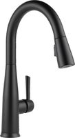 Delta Faucet Essa Single-Handle Touch Kitchen Sink Faucet with Pull Down Sprayer, Touch2O Technology and Magnetic Docking Spray Head, Matte Black 9113T-BL-DST