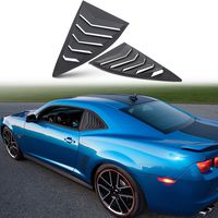 Sunluway for Chevy Camaro 2010-2015 Quarter Side Window Scoop Louvers ABS Window Visor Cover Sun Rain Shade Vent