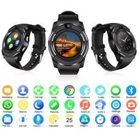 Erholi Bluetooth Smart Watch Fitness Pedometer Sleep Monitor Tracker SD Card SIM Card Smart Watches