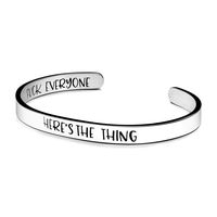 Joycuff Here's The Thing Fuck Everyone Bracelet My Favorite Murder Gift True Crime Lover Jewelry