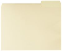 AmazonBasics File Folders with Reinforced Tab - Letter Size (100 Pack) - Manila