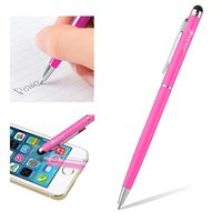 iPhone 7 Stylus, Insten 2-in-1 Capacitive Touch Screen Stylus Ballpoint Pen for Nexus 6P; Nexus 5X; iPhone 11/11 Pro/11 Pro Max/XS/XS Max/XR/ 7+/ 6S, Galaxy S10/ Note 8 9/ S7/S9/S9+ + Edge, Pink