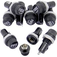 QY 100PCS 5x20mm Fast-blow Glass Fuses Assorted Kit 250V 0.1 0.2 0.25 0.5 1 1.5 2 3 4 5 8 10 12 15 20A Tube Fuses (5 X 20mm Fuse holder)