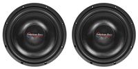 2 American Bass SL-124 12" 600 Watt Shallow Slim Car Subwoofers 4-ohm Subs SL124