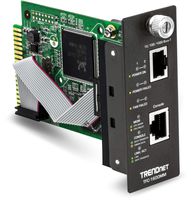TRENDnet SNMP Management Module for TFC-1600, Supports Port Based Management, Real Time Monitoring, Converter Speed, Link Activity, Duplex Status, Gigabit Port, Lifetime Protection, TFC-1600MM