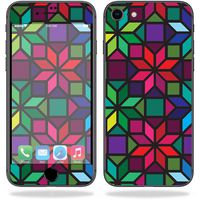 MightySkins Skin Compatible with Apple iPhone 8 - Stained Glass Window | Protective, Durable, and Unique Vinyl Decal wrap Cover | Easy to Apply, Remove, and Change Styles | Made in The USA