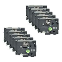 GREENCYCLE Compatible for Brother STE151 STE 151 0.94'' (24mm) x 3m Mobile Solutions Stencil Labeling Tape Cassette for P-Touch PT-D600 PT-P700 PT-P900W PT-P950NW Label Maker (Black on Clear,10 Pack)