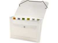 Lion Clear-Line 7-Pocket Poly Expanding File, Clear, 1 File (94500-CR)