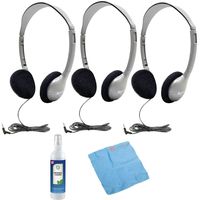 Hamilton HA2 Schoolmate Personal Mono/Stereo Headphone (3 pack) Bundle