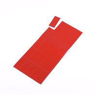 MasterVision Magnetic Dry Erase Tape Strips, 7/8 x 2 Inches, Red, 25 Count