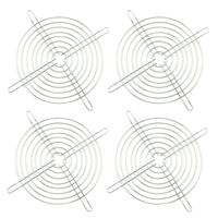TUOREN 150mm Metal Fan Grill Guard Protector Silver for PC Computer-4pcs