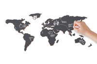 Chalkboard Map - Self Adhesive Map With Chalk, Travel Gift - Luckies of London