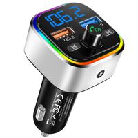 Bluetooth FM Transmitter for Car, Quick Charge 3.0 USB Wireless Radio Transmitter Adapter, Support USB Flash Drive, Microsd Card, Handsfree Car Kit