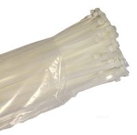 AP Industrial Heavy Duty Extra Strong 120 Pound Nylon Zip Cable Ties (16, White)