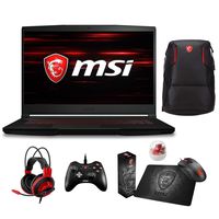 MSI GF63 Thin 9SC-652 (i7-9750H, 16GB RAM, 512GB NVMe SSD + 2TB SSHD, NVIDIA GTX1650 4GB, 15.6" Full HD 120Hz 3ms, Windows 10) Gaming Notebook