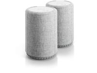 Audio Pro A10 Wireless Multi-Room WiFi Bluetooth Connected Speaker - HiFi - Compatible with Alexa - Light Grey - 2 Pack