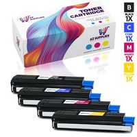 AZ Supplies Compatible Replacement Laser Toner Cartridge for Oki Okidata C5100 - C5200 Black, Cyan, Yellow, Magenta for use in Oki C3100, C3200, C3200N, C5150, C5150N, C5300, C5400,C5300DN,C5400DTN
