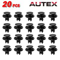 PartsSquare 20pcs Nylon Bumper Fender Liner Fastener Rivet Car Retainer Clips Plastic Fastener Kits Push Clips Retainer Fastener Clamps Replacement for Acura/Honda
