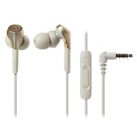Audio-Technica ATH-CKS550XiSCG Solid Bass In-Ear Headphones, Champagne-Gold