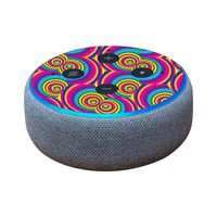 MightySkins Skin Compatible with Amazon Echo Dot (3rd Gen) - Groovy 60s | Protective, Durable, and Unique Vinyl Decal wrap Cover | Easy to Apply, Remove, and Change Styles | Made in The USA