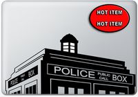 Doctor Who Style Tardis Macbook Decal Mac Decal Macbook Pro Laptop Sticker Vinyl Decal Mac Apple Skin 13" Mac