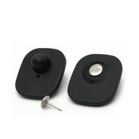 1000 Checkpoint Security Compatible Rf 8.2Mhz Mini Tag Black W/Pin EAS Antitheft