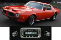 Custom Autosound Stereo compatible with 1970-1976 Pontiac Firebird Trans Am Formula, USA-630 II High Power 300 watt AM FM Car Stereo/Radio with auxiliary input