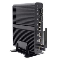 IDEARACE Compact Business Computer, Intel Core i7 CPU Desktop PC, 16GB RAM, 256GB SSD, Intel HD Graphics, 4xUSB 3.0, 4xUSB 2.0, 2 x Serial(RS232), 2xLAN, 2xHDMI, Card Reader, Wi-Fi