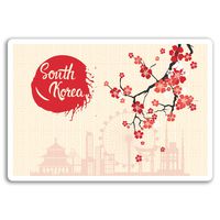 2 x 10cm South Korea Vinyl Stickers - Seoul Travel Sticker Laptop Luggage #17056 (10cm Wide)