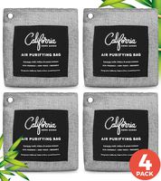 Bamboo Charcoal Air Purifying Bag 4-Pack - 200g Activated Charcoal Odor Absorber Moisture Absorber - Car Air Freshener - Odor Eliminators for Home - Car Freshener - Charcoal Bags Odor Absorber