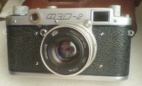 FED-2 Type B USSR Soviet Union Russian 35 mm Leica copy Rangefinder Camera Industar-26M lens