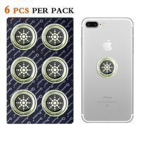 EMF Protection Sticker for Smartphone Keeping Sports Anti-Radiation Shield for Phone, Laptop, Tablet, Microwave, Kindle- Blocks Radiation Neutralizer- Fashionable Bumper Sticker(Silver 6PCS)