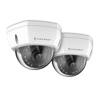 2 Pack Amcrest UltraHD Outdoor 4-Megapixel PoE Vandal Dome IP Security Camera - IP67 Weatherproof, IK10 Vandal-Proof, 4MP (2688 TVL), IP4M-1028E (White)