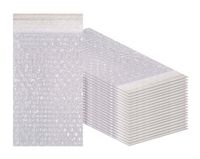 Bubble Out Bags 4 x 7.5 Clear Cushioned Pouches 4 x 7 1/2 by Amiff. Pack of 20 Bubble Pouch Bags. Self-Sealing. Mailing, Shipping, Packing, Packaging, Storage and Moving.