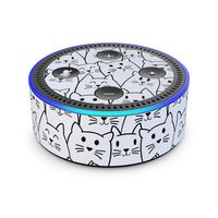Moody Cats - Skin Sticker Decal Wrap for Amazon Echo Dot (2nd Generation)