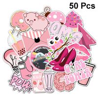 Vsco Girl Stickers for Hydro Flask, 50-Pack vsco Girl Stuff Waterproof Stickers for Teens, Water Bottle,Laptop,Phone,Guitar, Helmet, Skateboard Decals