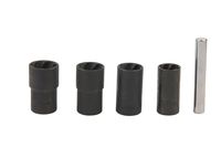 Twist Socket Set (5 Piece) Includes 1/2" Inch, Lug Nut Remover, 17mm, 19mm, 21mm, 22mm Sockets