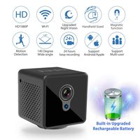 Relohas Mini Spy Hidden Camera, 1080P Spy Camera Wireless Hidden WiFi Upgraded Night Vision Spy Cam Live Streaming, Portable Nanny Cam with Motion Detection for Indoor/ Outdoor (with Cell Phone APP)