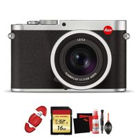 Leica Q (Typ 116) Digital Camera (Silver Anodized) with Memory Card and Cleaning Kit Bundle